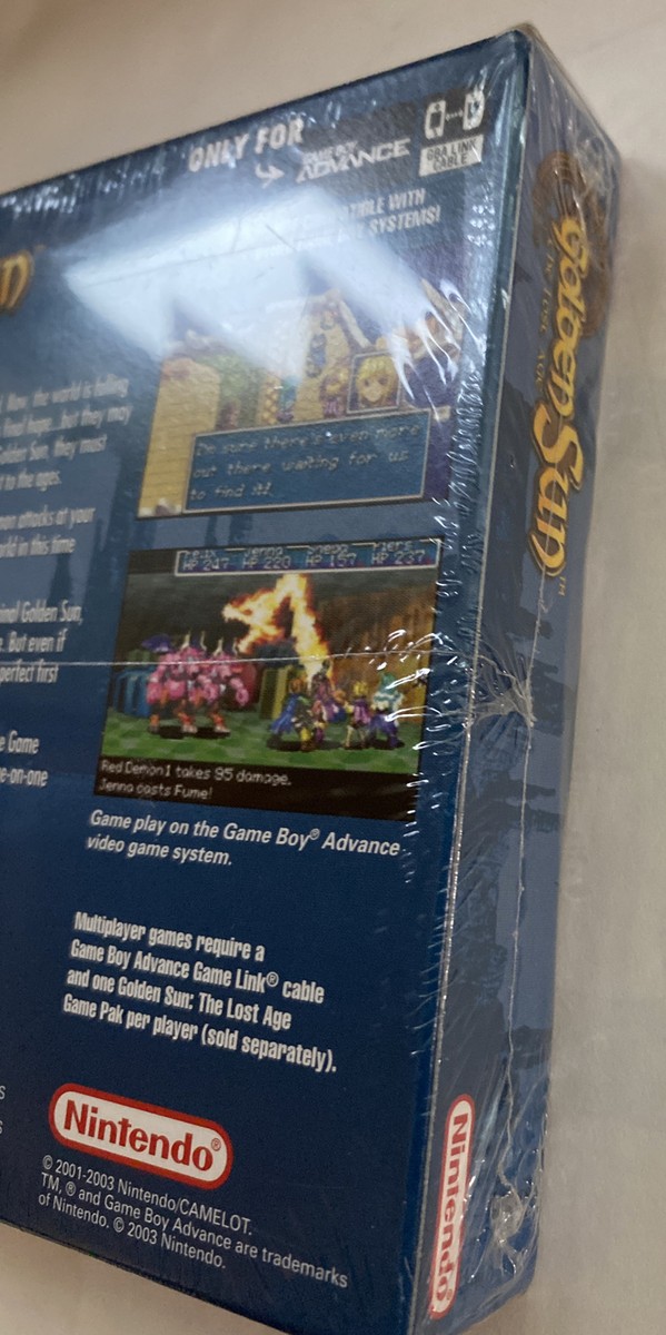 Golden Sun: The Lost Age GBA Nintendo Game Boy Advance Rare