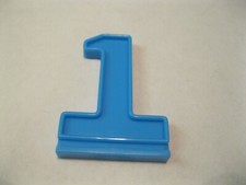 Fisher Price 1988 Fun With Food Create-A-Cake 2152 Blue Number 1 Cake Topper