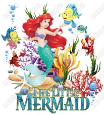 The Little Mermaid   DTF  Shirt Iron on Transfer