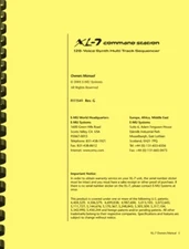 E-MU XL-7 XL7 Command Station Sequencer OWNER'S MANUAL