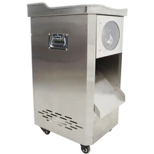 TECHTONGDA 110V Commercial Meat Slicer Cutter w/4mm Full Stainless Steel Blade