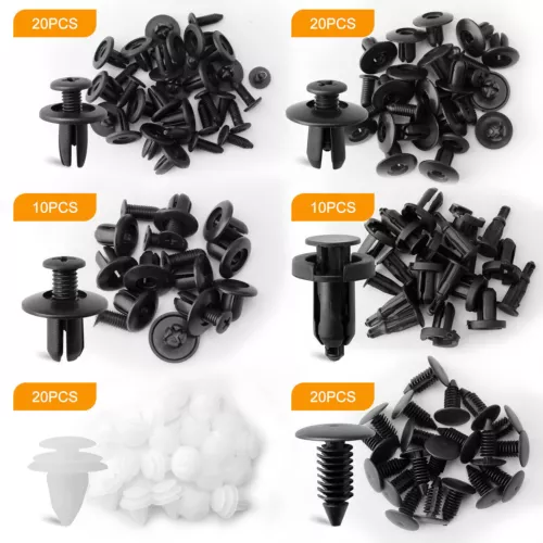 100pcs 6size Clips Fender Liner Blind Rivet Bumper Retainer Fastener Kit +4 Tool - Picture 2 of 13