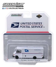 Greenlight HD Truck Series 17 1/64 Scale Diecast USPS 2019 Package Car Model 