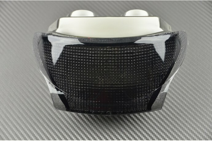 Feu arrière LED clignotant intégré noir fumé pour Triumph Speed Triple 955