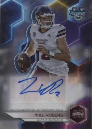 2023 Bowman's Best University Will Rogers #BOA-WR