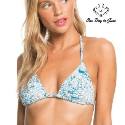 Roxy Beach Classics Mod Triangle Bikini Top Size M