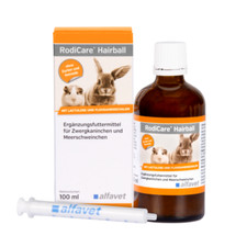 RodiCare Hairball 100 ml Alfavet f&uuml;r Kaninchen & Meerschweinchen Fellwechsel