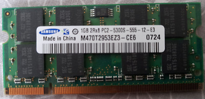 Samsung 1GB 2Rx8 PC2-5300S-555-12-E3 RAM Speicher M470T2953EZ3-CE6 DDR2