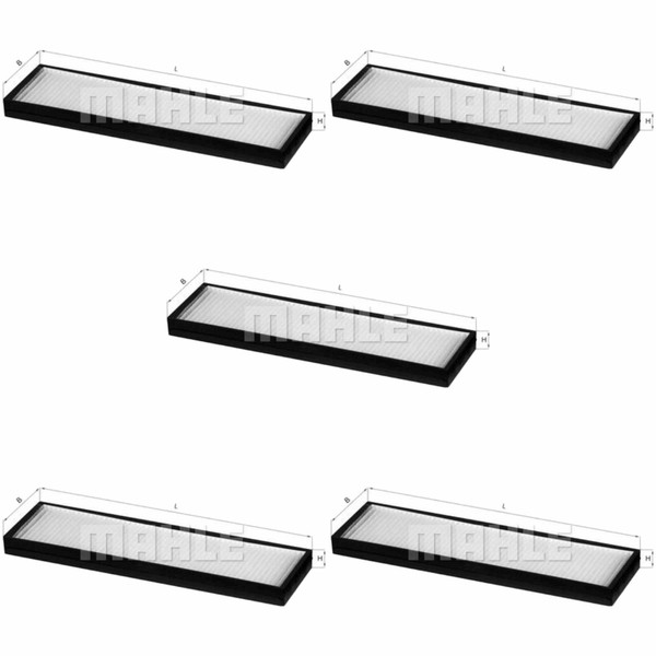 5X Mahle / Knecht Innenraumfilter Innenraumluft Pollenfilter LA 495-image