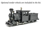 HOn30/HOe/HOn2-1/2 Toma 0-4-0 H.K. Porter Steam Locomotive w/Tender Kit Rounded