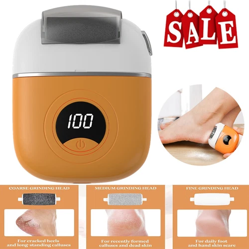 Digital Electric Foot Grinder File Callus Dead Skin Remover Pedicure Tool US - Picture 2 of 11