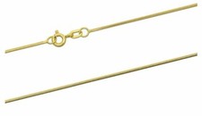 9 ct Gold Snake Chain Necklace All Lengths Yellow Gold / White Gold