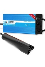 48 Volt 10 Amp Golf Cart Battery Charger for EZGO RXV TXT 3-pin Triangular Plug