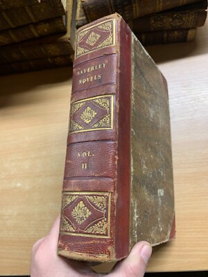 *RAR* 1843 ''WAVERLEY ROMANE'' 3 ROMANE BAND 2 ILLUSTRIERTES ANTIKES BUCH (P8)