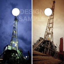 Oil Rig Night Day Cornhole Wrap Bag Toss Skin Decal Sticker Wraps