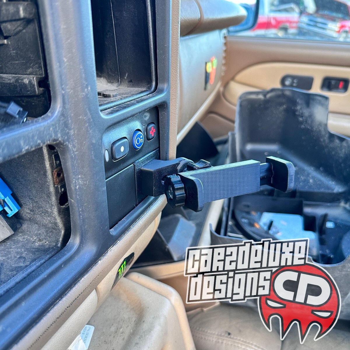 Custom Phone mount for 1999-2006 Silverado Sierra Tahoe Yukon Replaces  button
