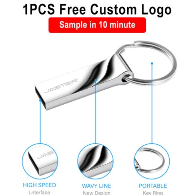 JASTER 2TB USB Flash Drive Metal Memory Stick U Disk Data Storage High-Speed Laptop PC