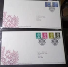 GB QEII FDC x 2. 2010 Machin   Hand Cancel (452)