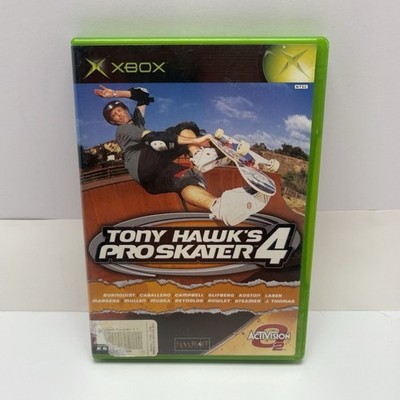 Tony Hawk's Pro Skater 4 Microsoft Xbox 2002 Skateboarding with Manual & Case