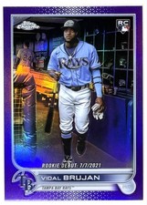2022 Topps Chrome Update - Vidal Brujan Rookie Debut RC #USC91 Purple Refractor