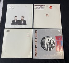 PET SHOP BOYS LOT OF 4 RECORDS IN SHRINK WRAP , HYPE STICKERS EXCELLENT VINYL