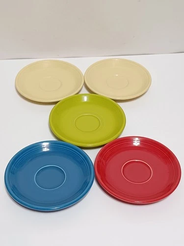 Lot of 5 FIESTAWARE 6" Bread & Butter Plates  Vintage