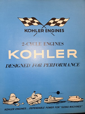 #ad #ad KOHLER 2 CYCLE ENGINES SPECS SALES FOLD OUT BROCHURE $19.99