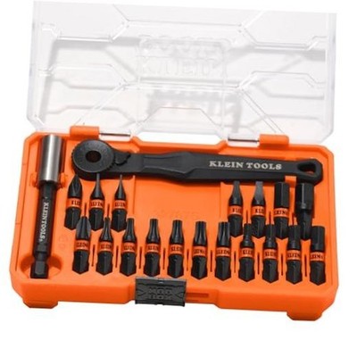 Klein Tools 32787S Slim Micro-Ratchet ProFlex Impact Driver Bit Set, 20-Piece,