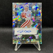 2024 Leaf Pro Set Metal Joe Montana Power Auto Silver Prismatic /10