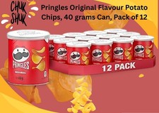 Pringles Multi Flavour Crisps 12 x 40g Snacks | Flavoured Potato Crisps Snacks