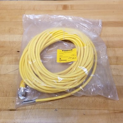 Turck RSM 36-20M/S3059 Cordset, 7/8'' 3 Pin Male To Bare Wire, 20 Meters - NEW