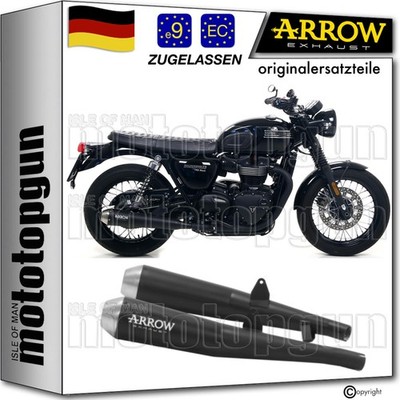 ARROW AUSPUFF ZUGELASSEN PRO-RACING SCHWARZ TRIUMPH BONNEVILLE T100 2019 19