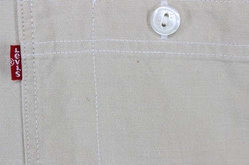 Camicia Levis Safari Uomo Taglia XL Beige Utility Vestibilità Standard Manica Corta - Foto 3 di 15