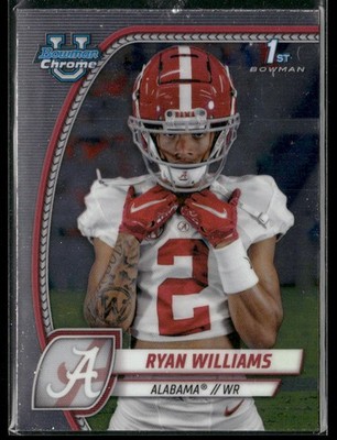 Ryan Williams 2024 Bowman University Chrome Alabama Crimson Tide