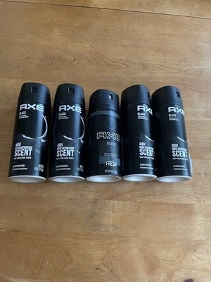 5 - 4 Axe Black (1 Black Fresh) 48H deodorant Body Spray 4oz