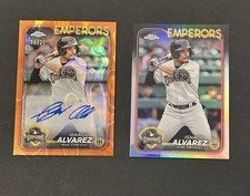 2024 Topps Chrome Pro Debut Ignacio “Nacho” Alvarez Auto Orange Lava /25 + Base