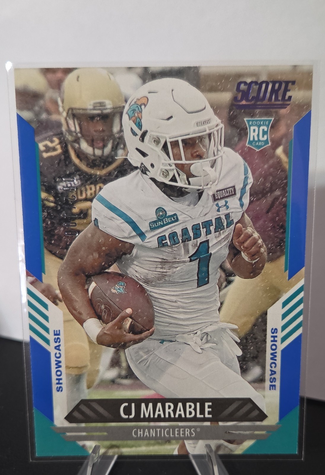 2021 Score - Rookies CJ Marable #398 Showcase /100 (RC)