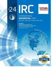 International Residential Code IRC 2024 BY ICC Paperback book new