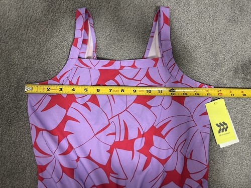 All in Motion Girls Large 10/12 Woven Romper Floral Grape Purple One Piece NWT - Picture 5 of 6