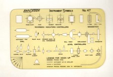 RAPIDESIGN Instrument Symbols 47  layout design template cutouts with envelope