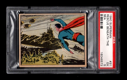 1940 Gum Inc Superman #31 Rescue Beneath The Sea — PSA 5
