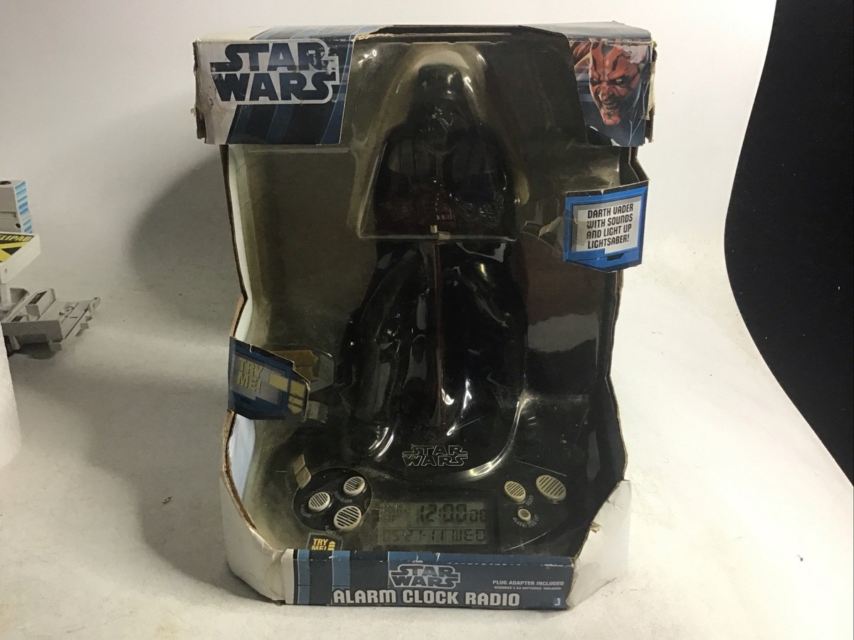 2012 Disney Star Wars Darth Vader Alarm Clock Radio Light Up