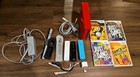 Nintendo Wii Red 25th Anniversary Bundle W/ Games