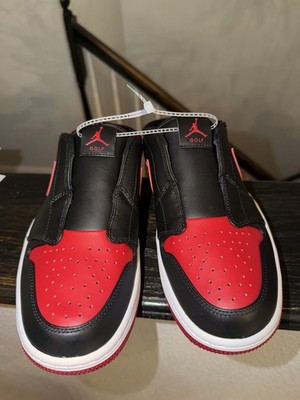 Air Jordan ゴルフシューズブラック/レッド/レディース Air Jordan 1 Mule Golf 'Bred' - FJ1214-001 Size 9 Men's Slip On's
