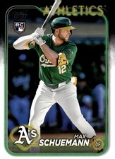 2024 Topps Update US220 Max Schuemann Oakland Athletics Rookie Card