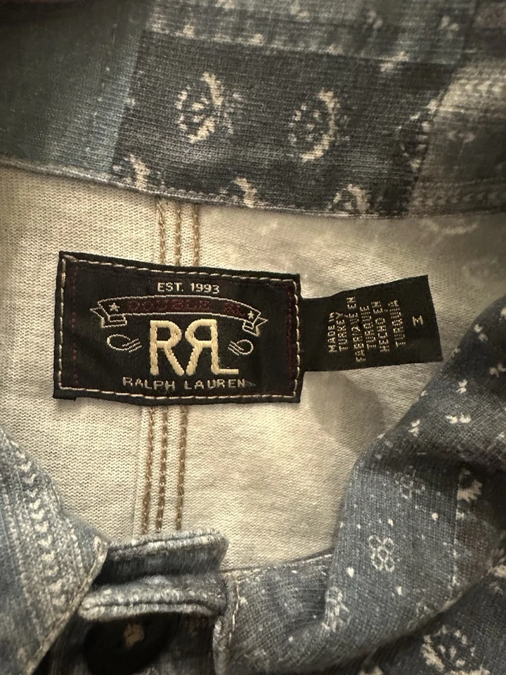 Chaqueta de algodón estampada con retazos RRL Ralph Lauren Foto 3 de 4