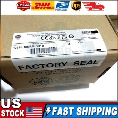 New Sealed 1769-L18ERM-BB1B AB CompactLogix 0.5MB Controller Motion US Free Tax