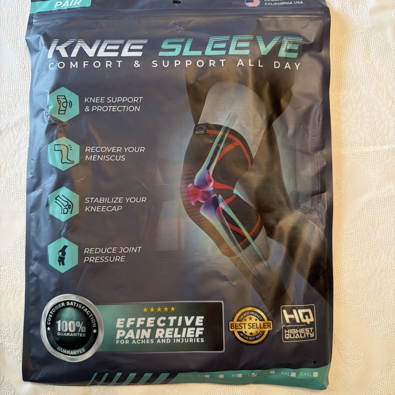 Knee Sleeve Sz L Pair Modvel Pain Relief New NWT