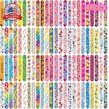 Slap Bracelets Party Favors 48Pcs Slap Bracelets Bulk Party Snap Bracelets Gifts
