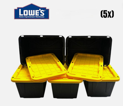 LOWE'S PROJECT SOURCE COMMANDER  X-small  (0.38 QTS) STACKABLE TOTE W/ SNAP LID